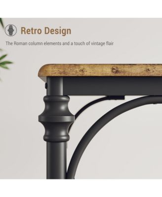 Dining Table Set for 4, Modern Kitchen Table and Chairs Set of 4,Designed to Comfortably Accommodate 4 to 6 People, Perfect for Small Spaces Like Apartments