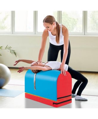 Mailbox Tumbling Mat Gymnastics Vaulting Box with Detachable Mat and Carrying Handle