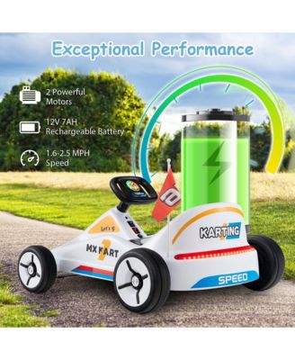 12V Kids Electric Go Kart 7AH Battery Powered Ride on Race Toy with Remote Control