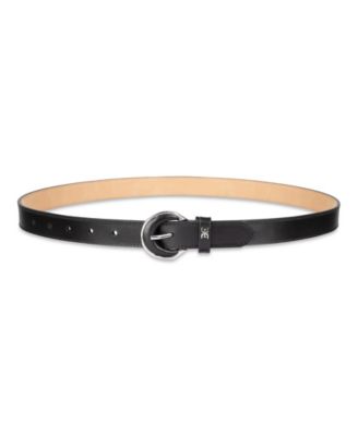 Leather Inset Harness Buckle Belt