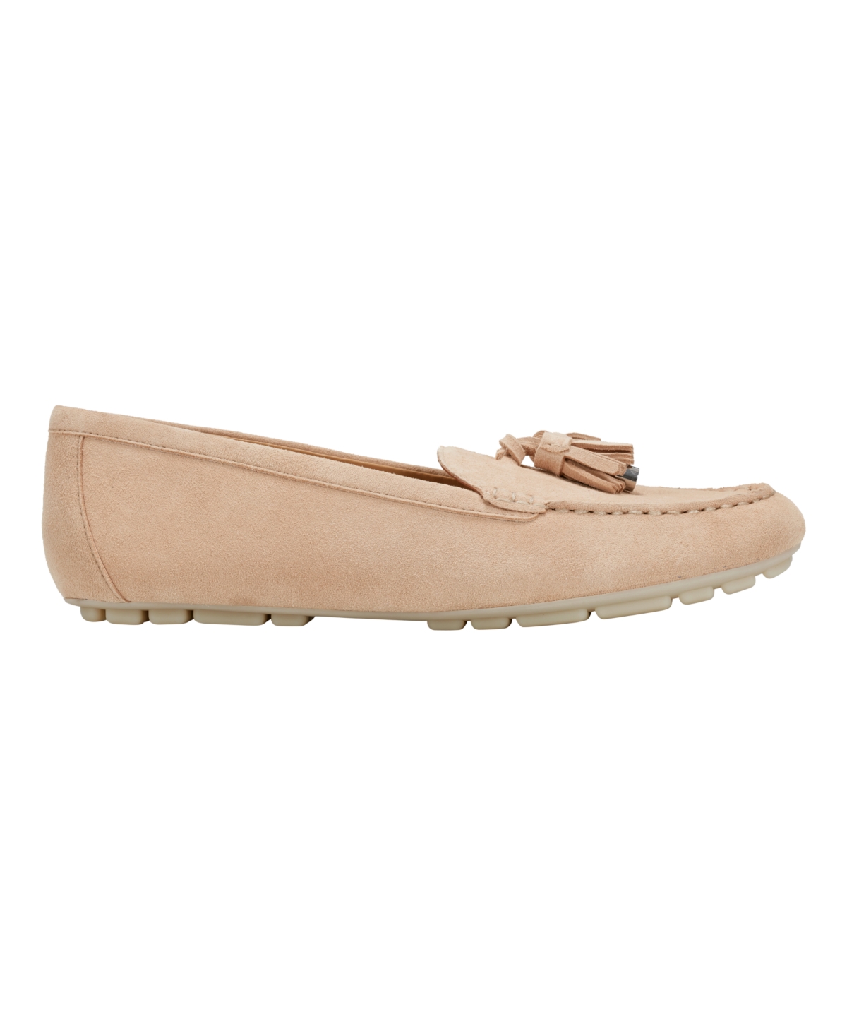 Marc Fisher Ltd Suede Moccasin Tassel Loafers In Light Natural Suede