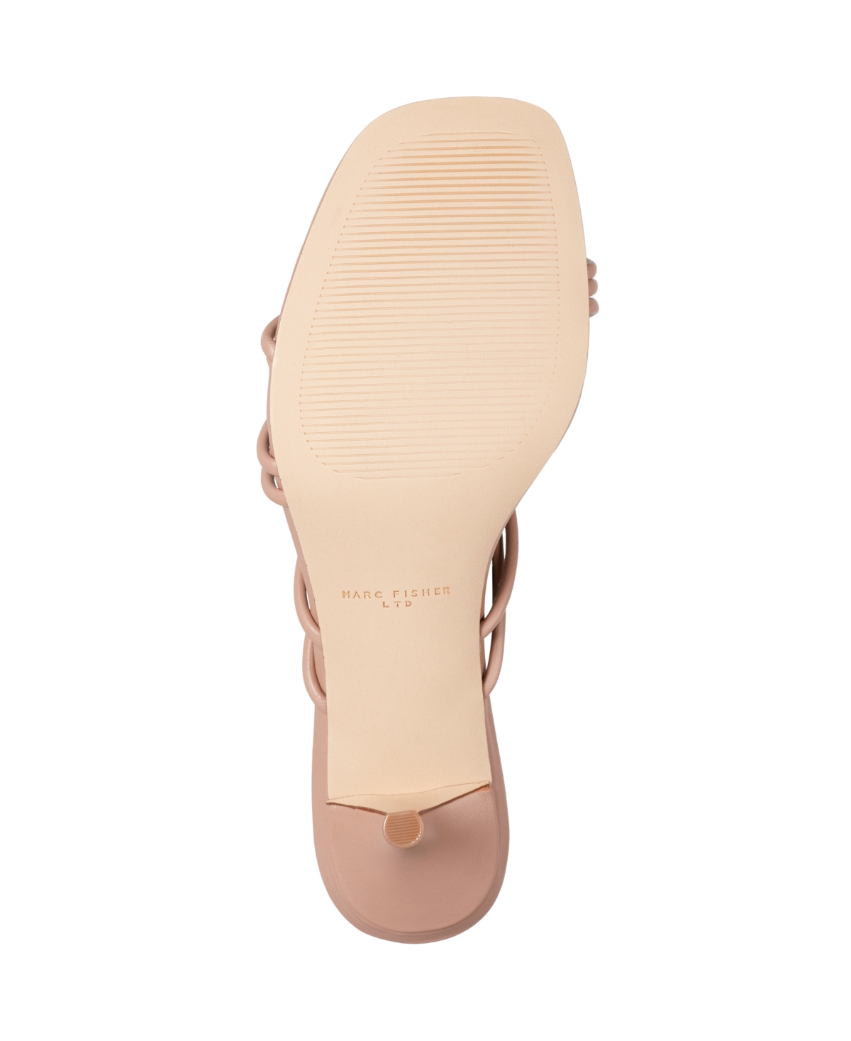 Marc Fisher Ltd Women's Banna Strappy Kitten Heel Sandals In Light Natural Leather