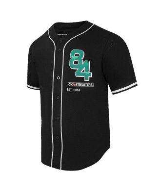 Men's Black Ghostbusters The Team Baseball Jersey
