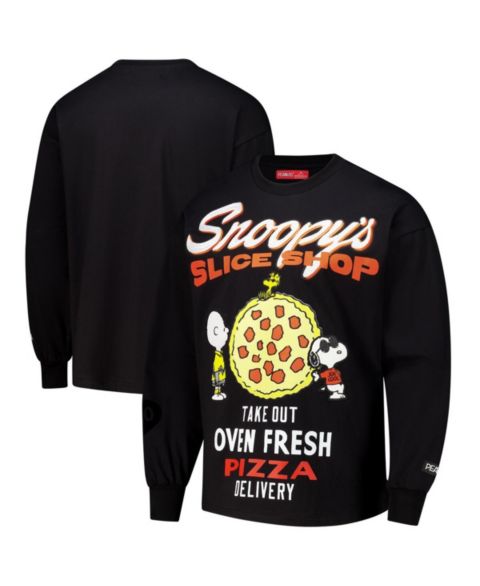 Мужская футболка Freeze Max Black Peanuts Drop Shoulder Long Sleeve