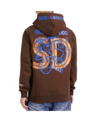 Men's Brown Scooby-Doo Football Training Camp Pullover Hoodie