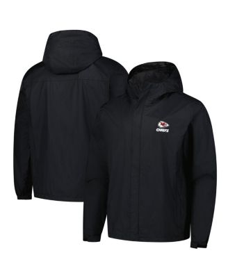 Dunbrooke - Men's Black Kansas City Chiefs Tropic Waterproof Packable Full-Zip Hoodie Jacket