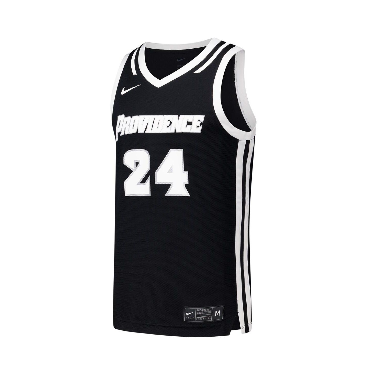 Мужской топ Nike 24 Black Providence Friars Replica Basketball Jersey — фото 3