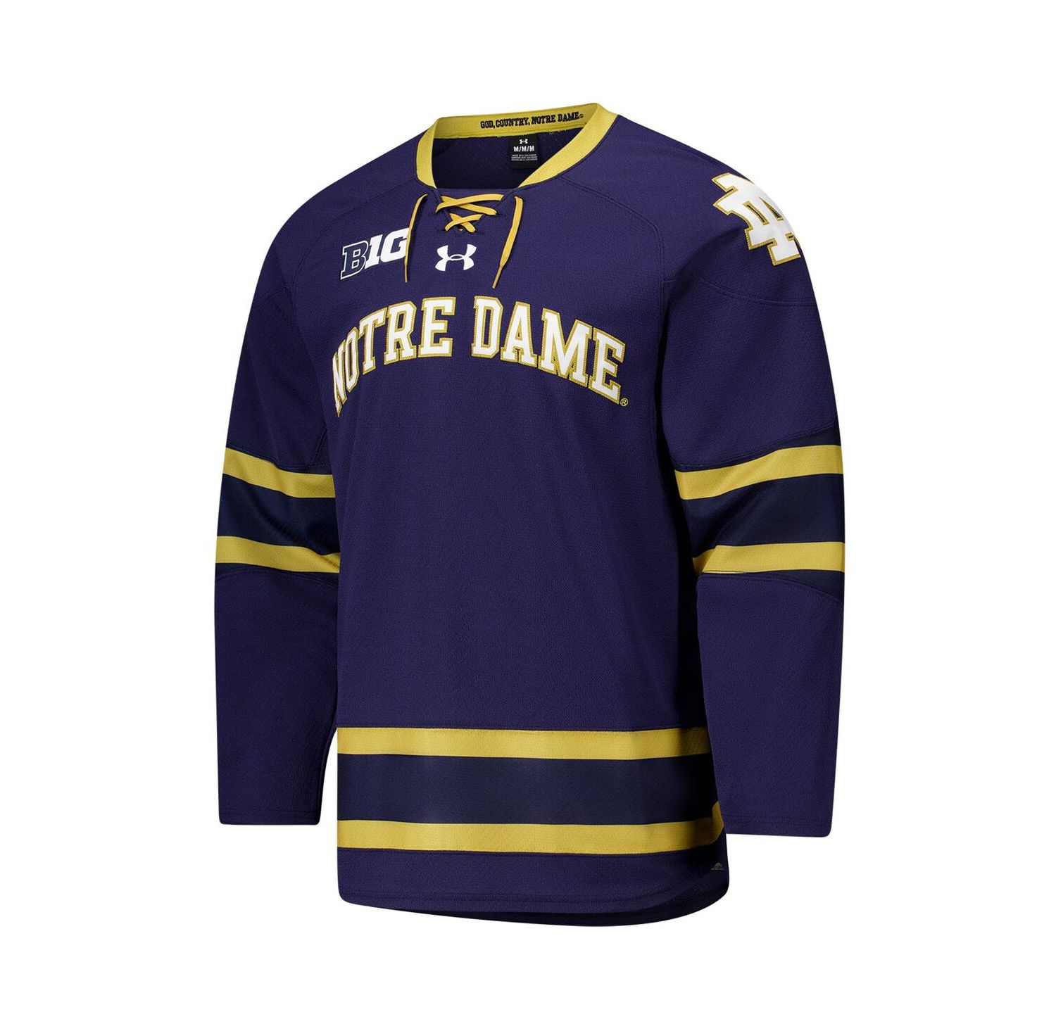 Men's Navy Notre Dame Fighting Irish Replica Hockey Jersey