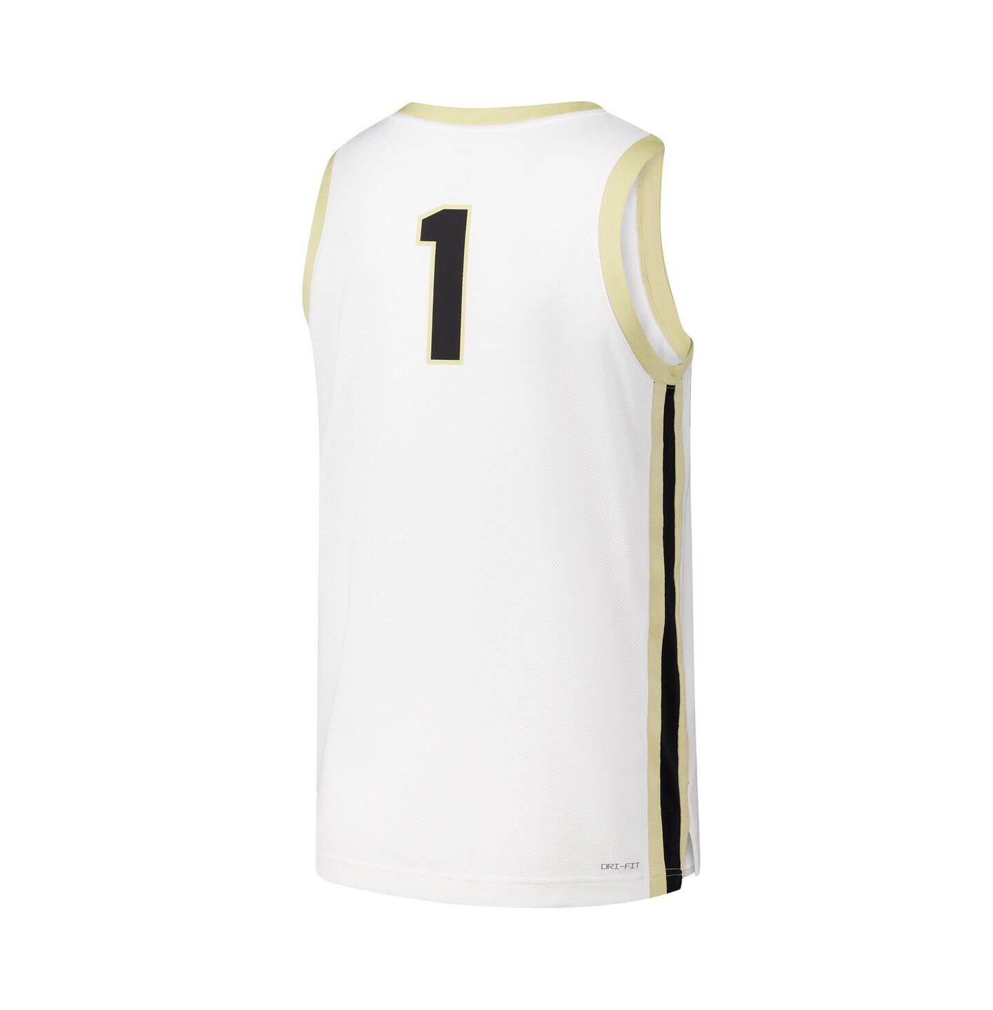 Мужской топ Nike 1 White Purdue Boilermakers Replica Basketball Jersey — фото 2