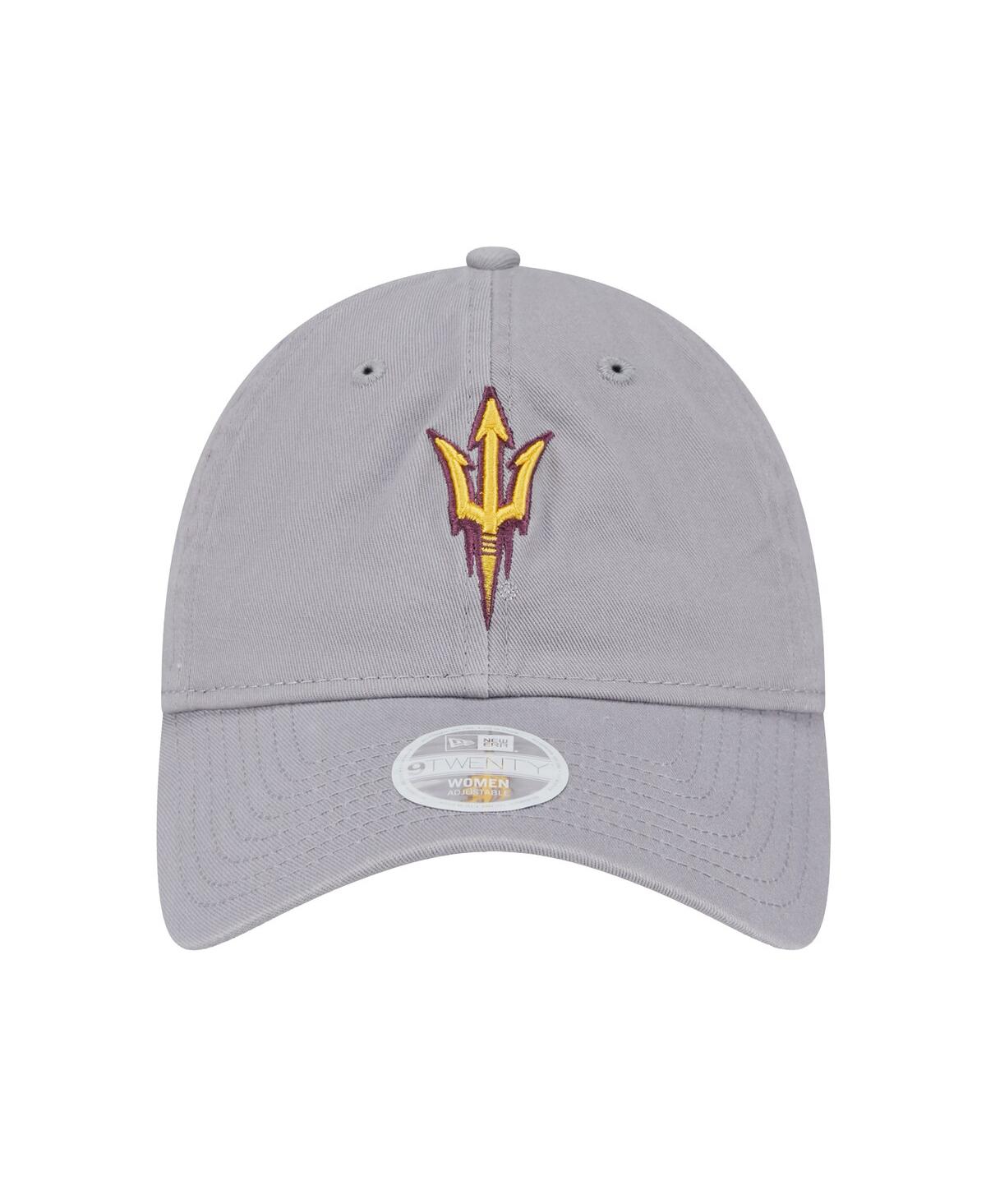 New Era Women's Gray Arizona State Sun Devils Logo 9twenty Adjustable Hat In Gray