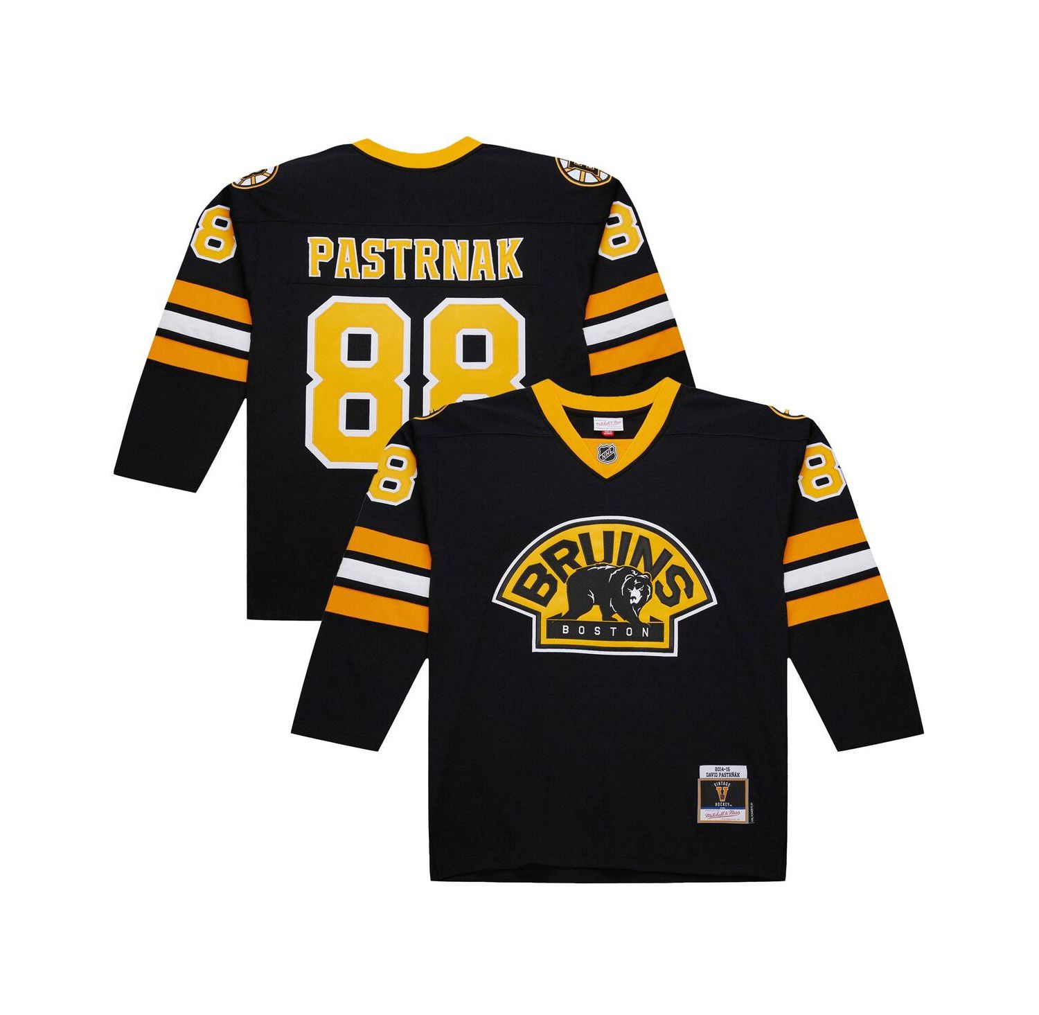 Men's David Pastrnak Black Boston Bruins 2014-15 Power Play Jersey