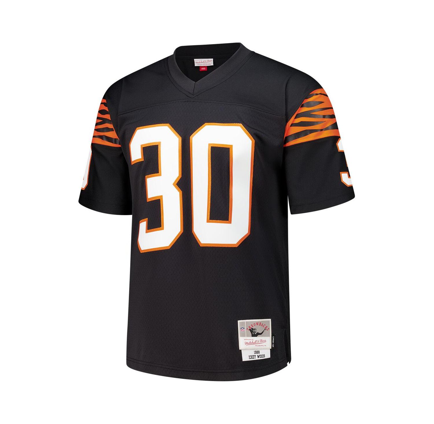 Men's Ickey Woods Black Cincinnati Bengals 1988 Legacy Replica Jersey