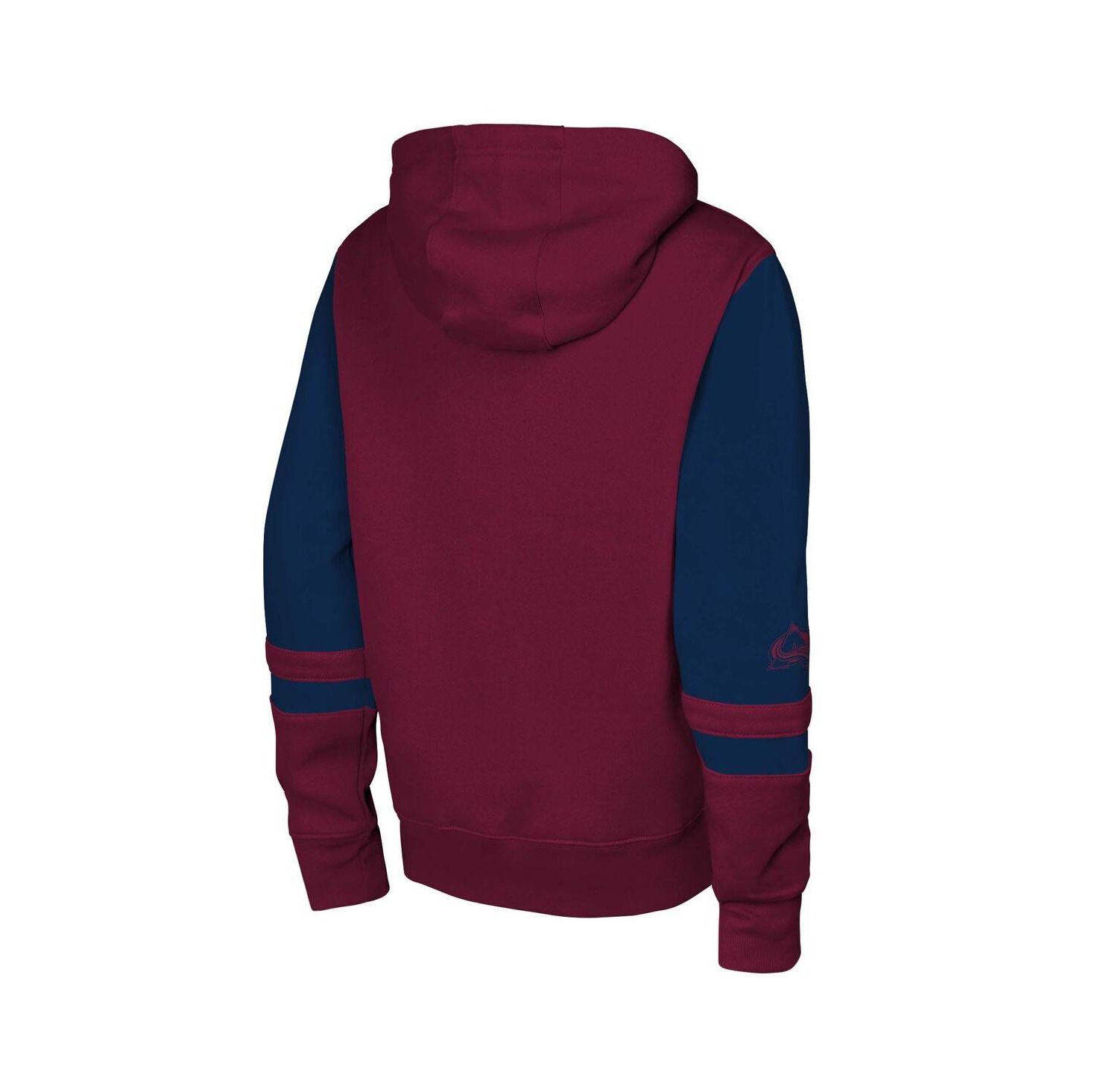 Big Boys and Girls Burgundy Colorado Avalanche Face Off Full-Zip Hoodie