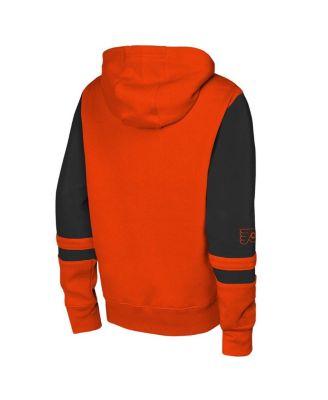 Big Boys and Girls Orange Philadelphia Flyers Face Off Full-Zip Hoodie