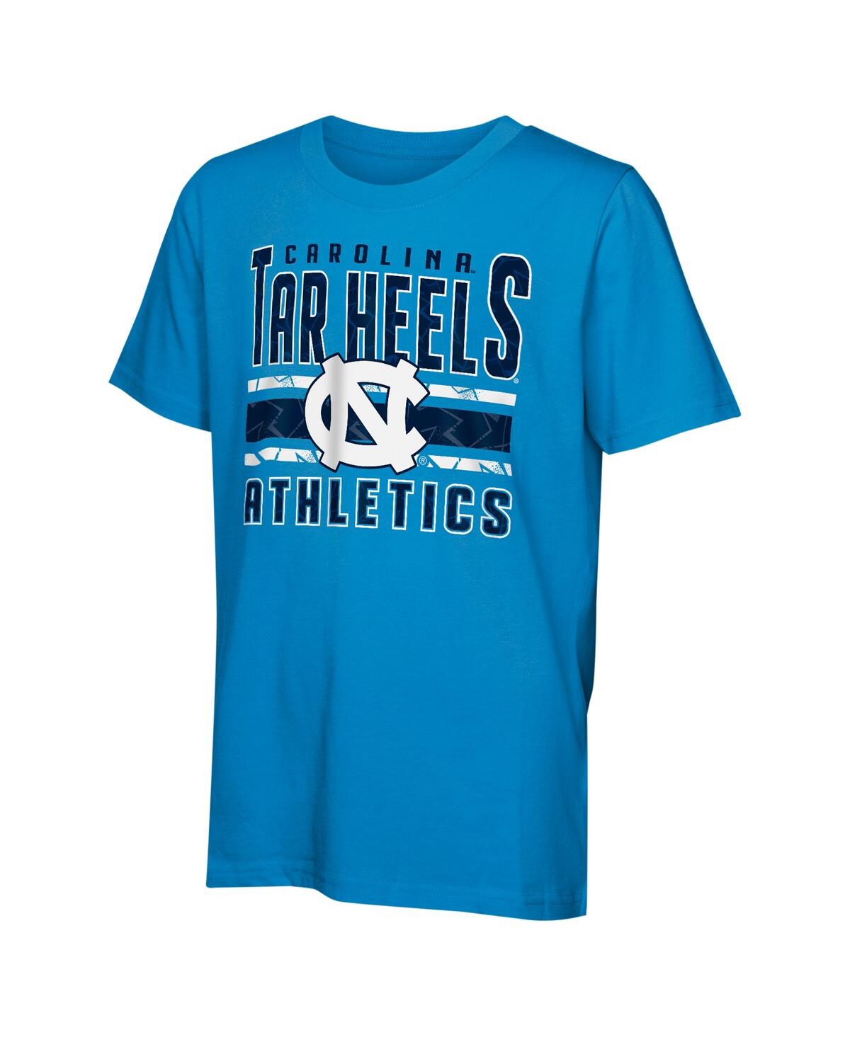 Outerstuff Big Boys And Girls North Carolina Tar Heels In The Mix T-shirt Combo Set In Light Blue