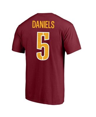 Men's Jayden Daniels Burgundy Washington Commanders Big Tall Player Name Number T-Shirt