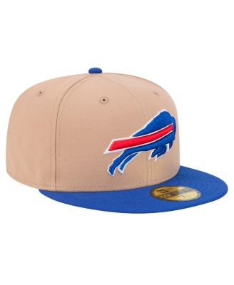 Men's Tan, Royal Buffalo Bills Logo Main 59FIFTY Fitted Hat