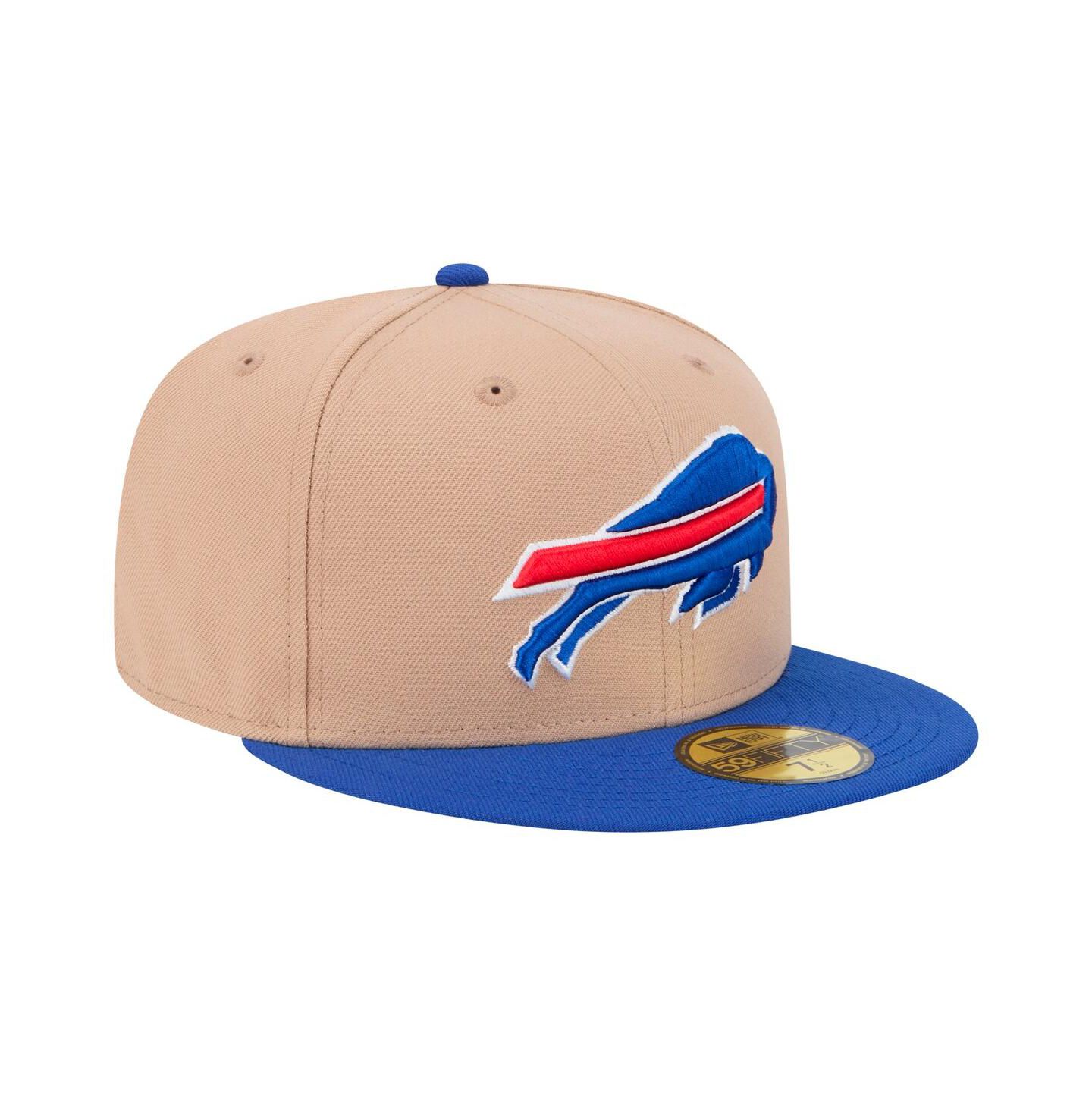 Мужская кепка New Era Tan, Royal Buffalo Bills Logo Main 59FIFTY Fitted Hat — фото 3