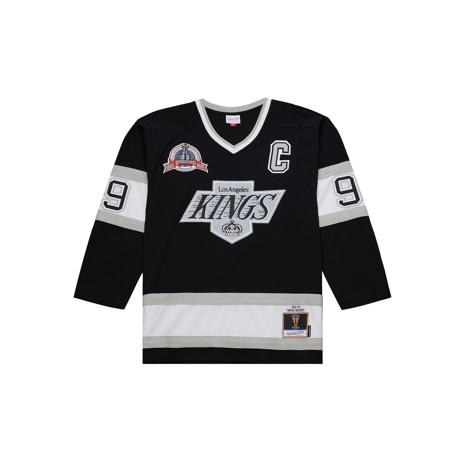 Men's Wayne Gretzky Black Los Angeles Kings Big & Tall 1992/93 Blue Line 2.0 Jersey