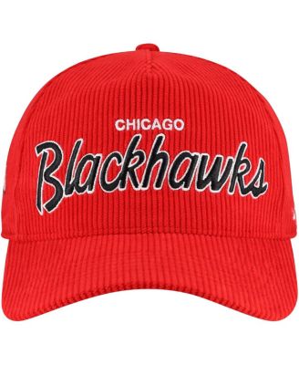 Men's Red Chicago Blackhawks Crosstown Corduroy Hitch Adjustable Hat