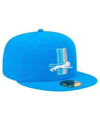 Men's Blue Detroit Lions Omaha Throwback 59FIFTY Fitted Hat