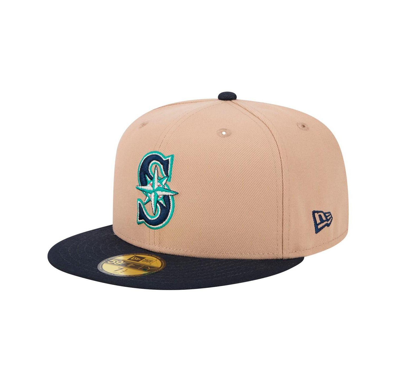 Men's Khaki Seattle Mariners 59FIFTY Fitted Hat