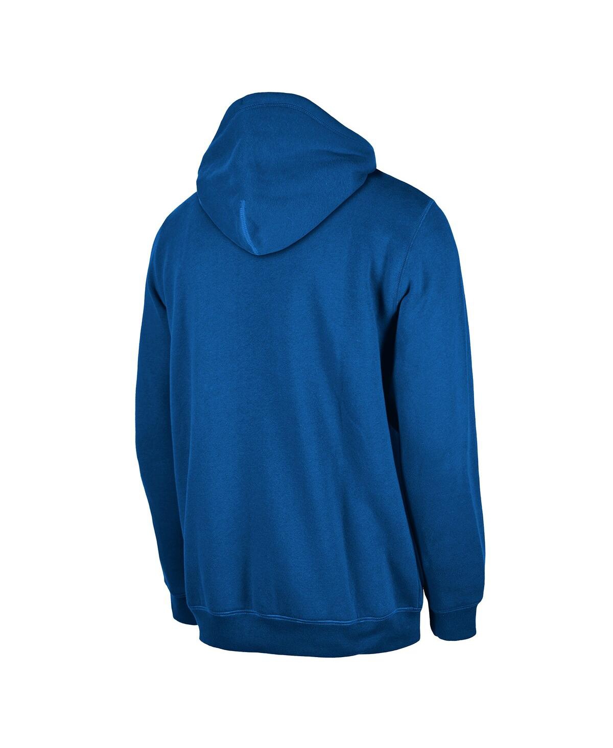 New Era Men's Dallas Mavericks Blue Tip-off Collection Pullover Hoodie In Blue