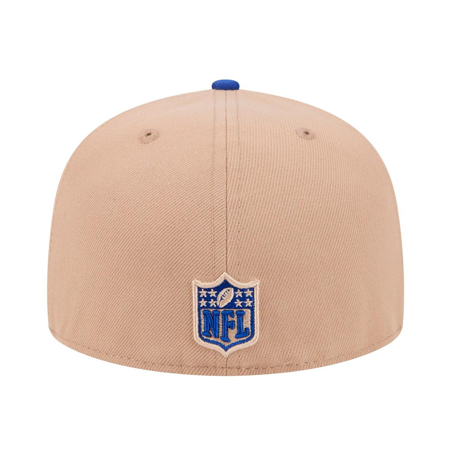 Мужская кепка New Era Tan, Royal Buffalo Bills Logo Main 59FIFTY Fitted Hat — фото 5