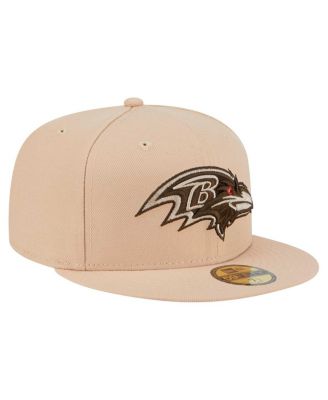Men's Tan Baltimore Ravens Candied Pecan 59FIFTY Fitted Hat