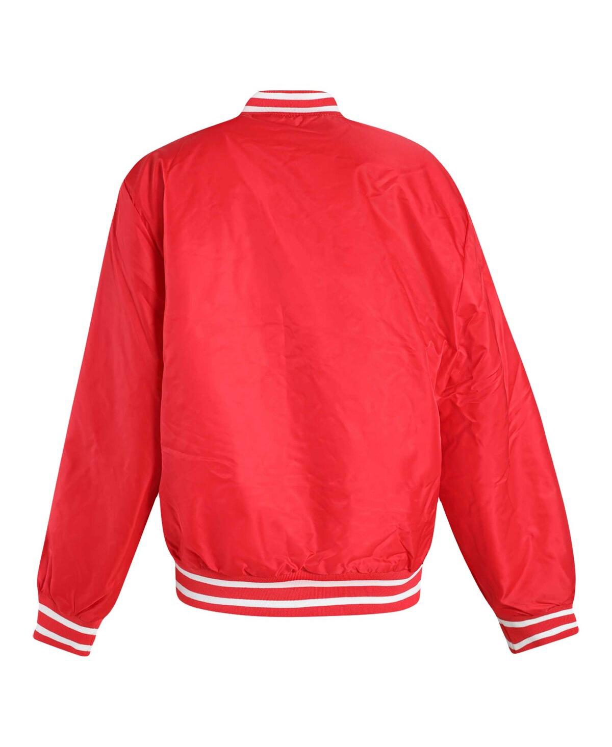 Hype And Vice Women's Red Georgia Bulldogs A-game Varsity Full-snap Jacket In Red