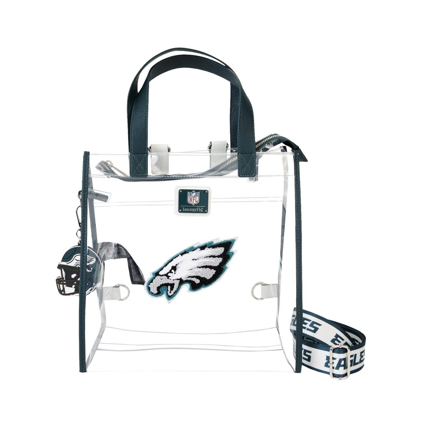 Рюкзак Loungefly Philadelphia Eagles Clear Convertible Tote Bag — фото 1