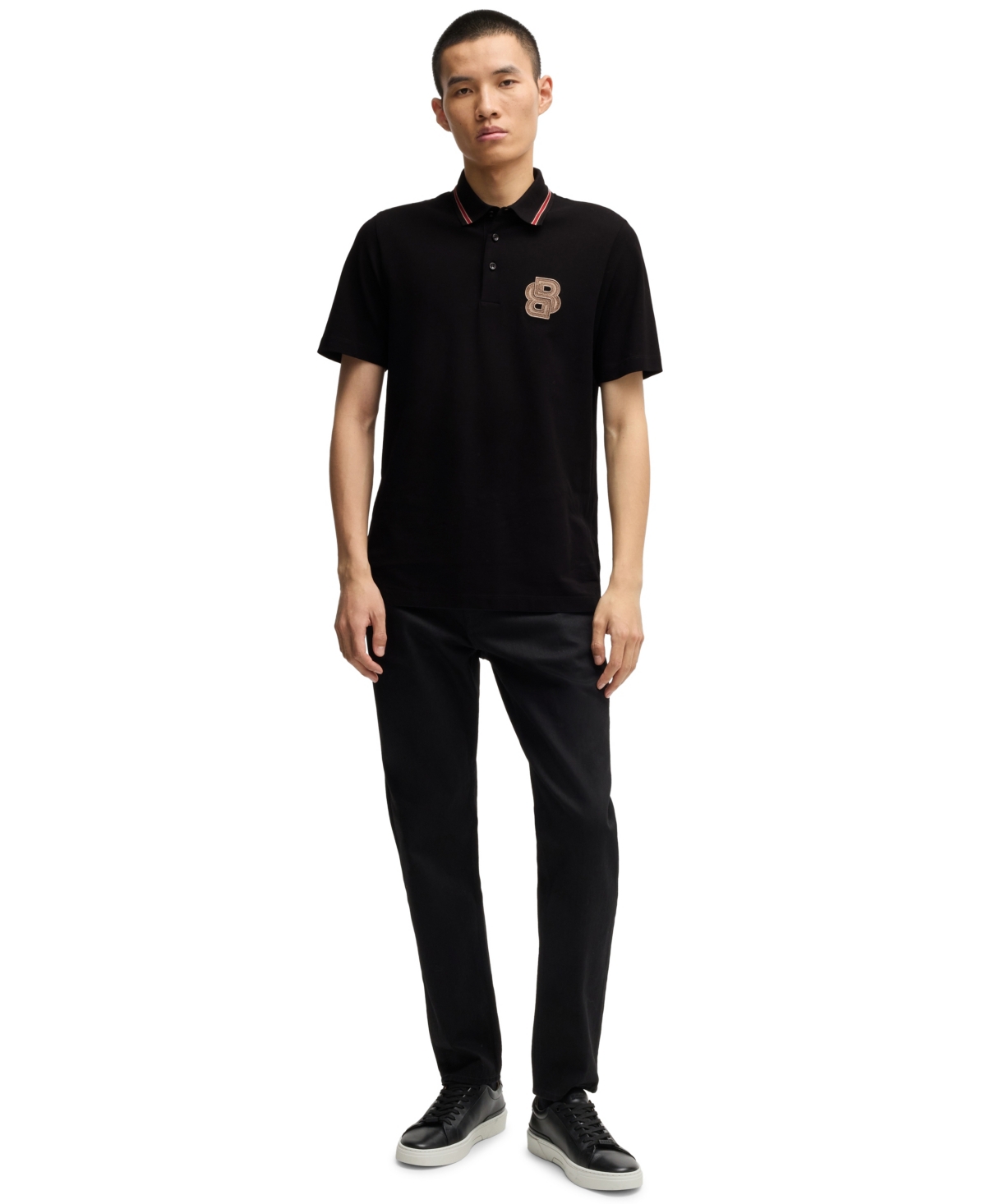 HUGO BOSS BOSS X CREATION OF THE GODS MEN'S REGULAR-FIT POLO 