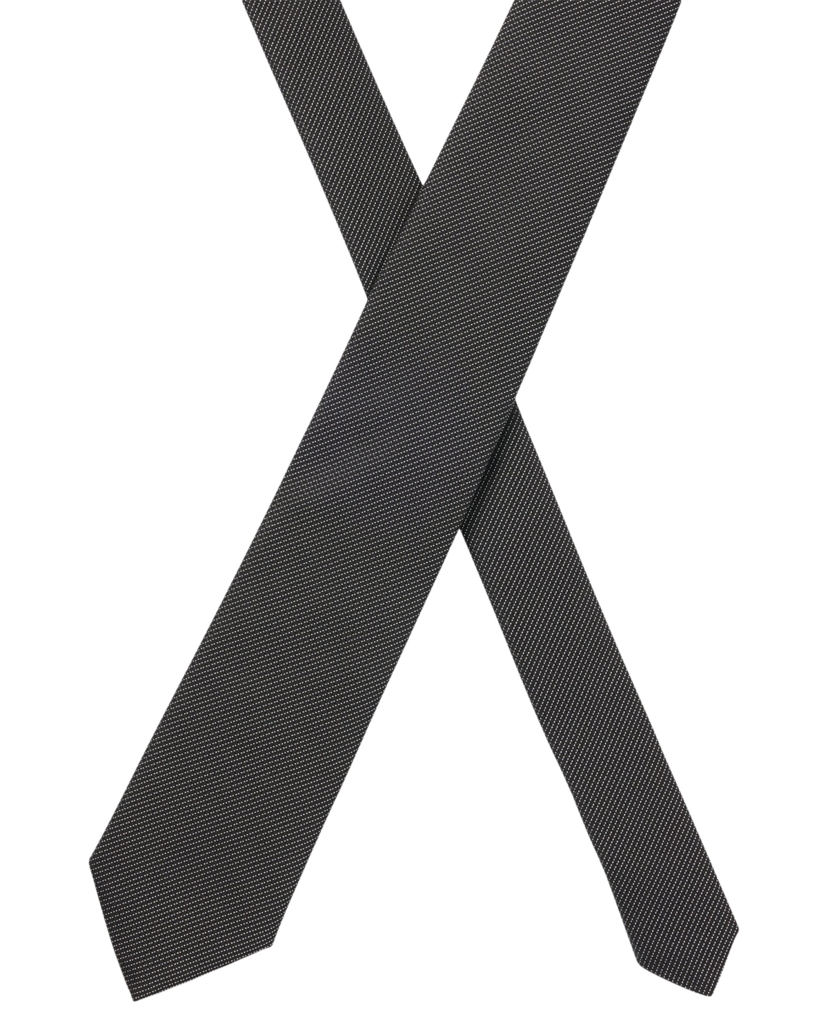 Hugo Boss Boss By  Men's Silk-blend Micro Pattern Jacquard Tie In Black