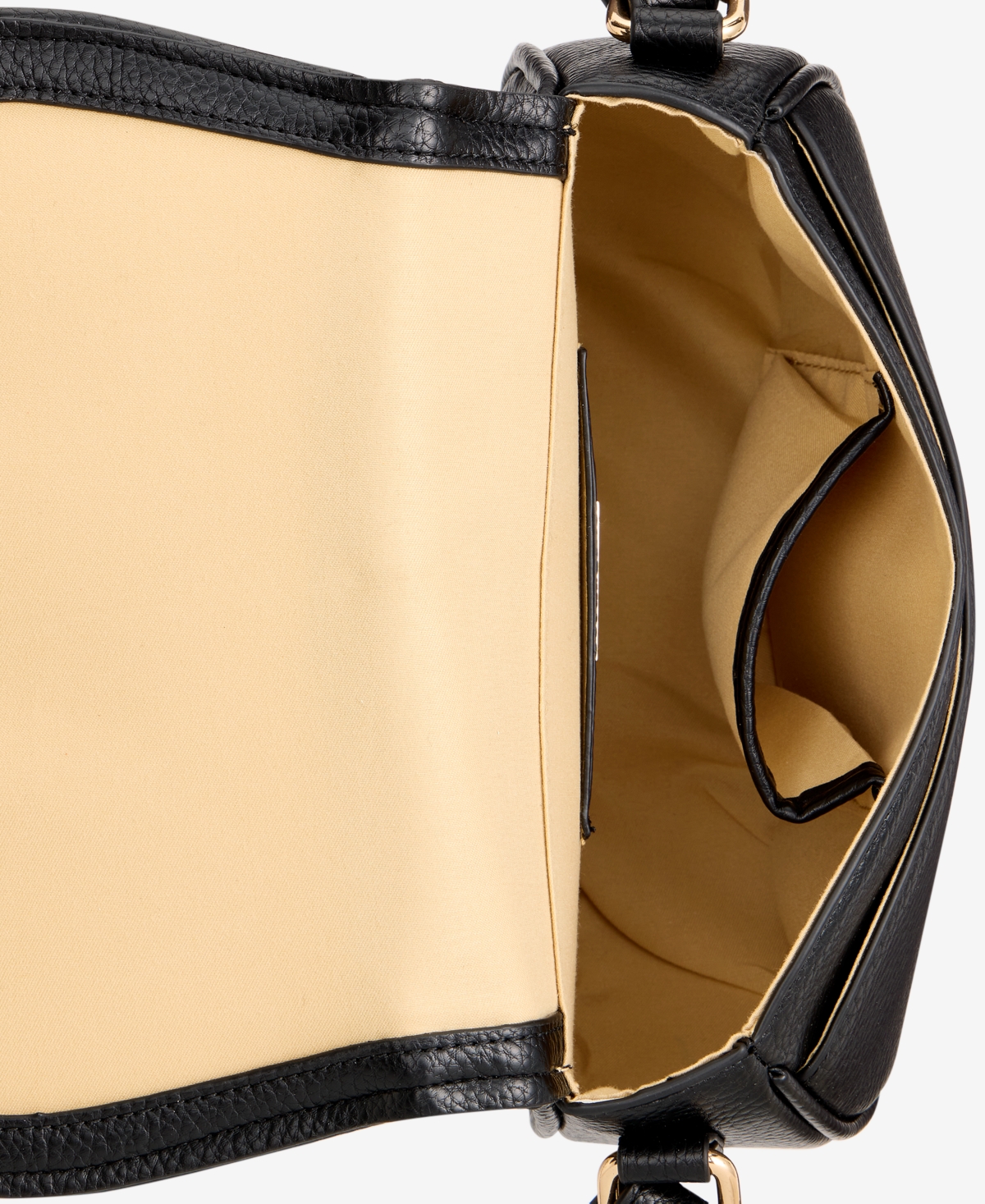 Macy's Pebbled Small Saddle Crossbody, Exclusively At  In Black