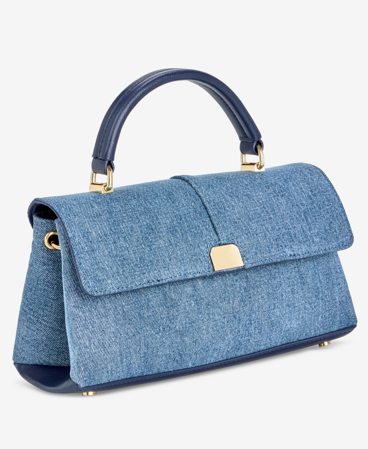 On 34th Kristt Small Denim Top Handle Crossbody, Exclusively At Macy's In Blue Notte