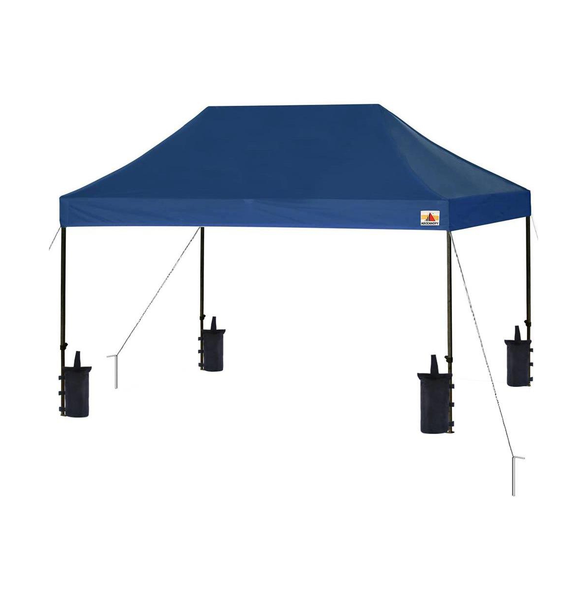 10 x 15 Ft. Pop Up Tent Commercial Instant Shelter, Navy Blue - Blue