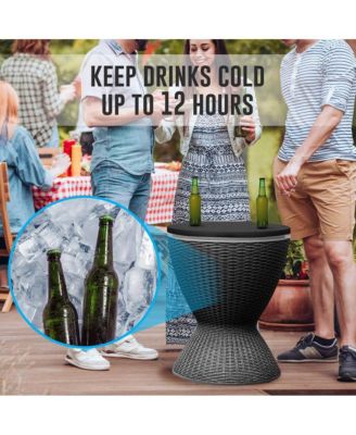 Cool Bar Outdoor Patio Furniture With 7.5-Gallon Cooler