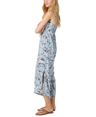 Juniors' Keiko Printed Wide-Leg Jumpsuit