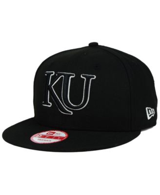 New Era - Kansas Jayhawks Black White 9FIFTY Snapback Cap