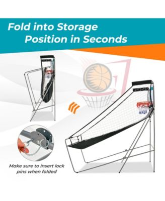 Dual Shot Basketball Arcade Game with 8 Game Modes and 4 Balls