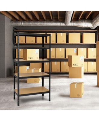 71 inch Heavy Duty Steel Adjustable 5 Level Storage Shelves