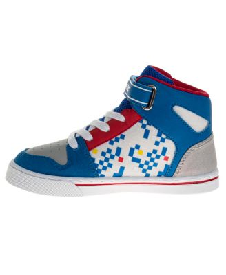 Little and Big Boys Hook and Loop High Top Canvas Sneakers