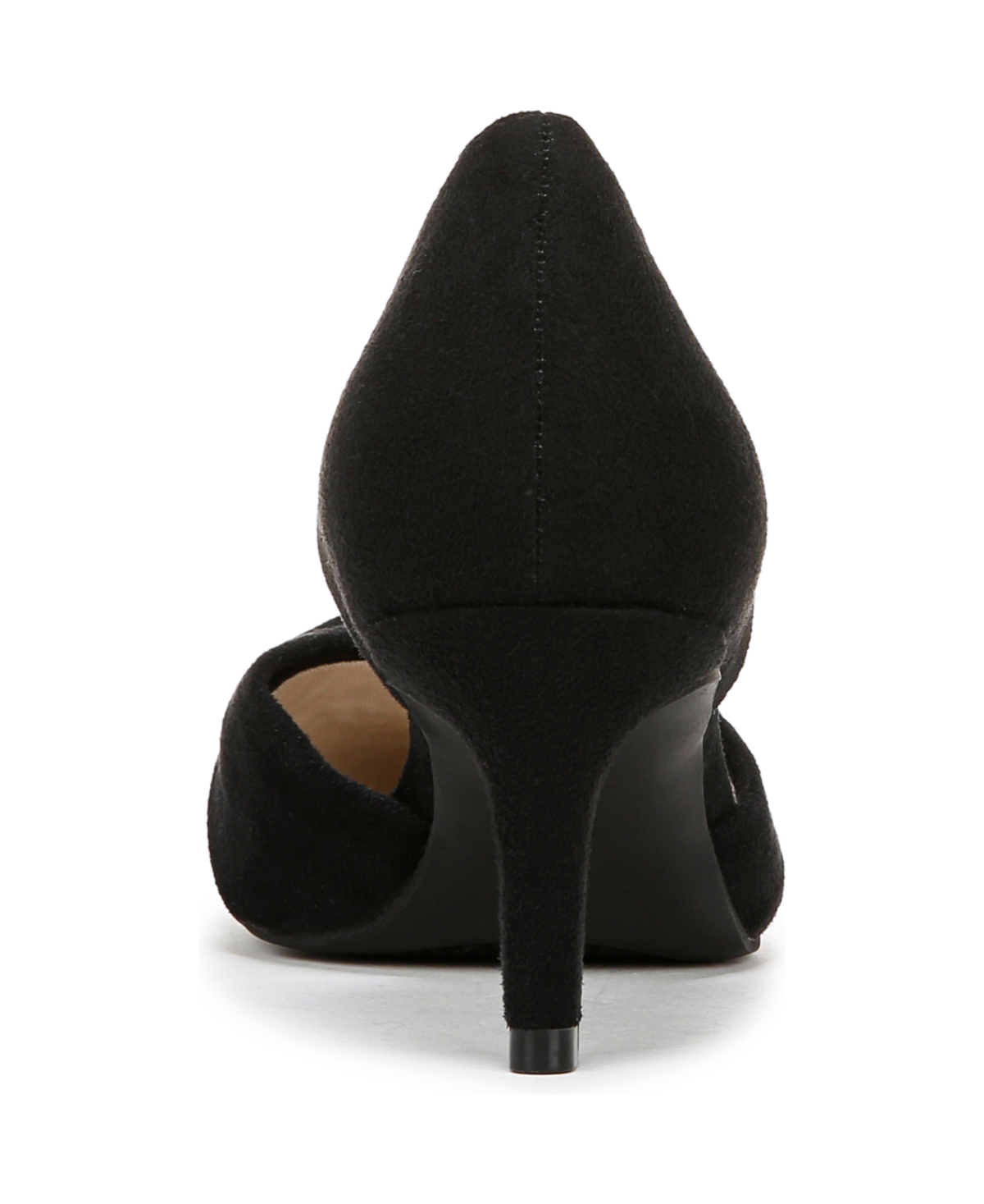 Shop Lifestride Women's Abby Pointed Toe Pumps In Black Microsuede