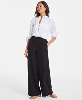 On 34th - Women's High-Rise Side-Stripe Wide-Leg Pants