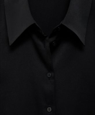 Women's Satin Finish Flowy Shirt