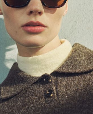 Women's Short Sleeve Polo Neck Sweater