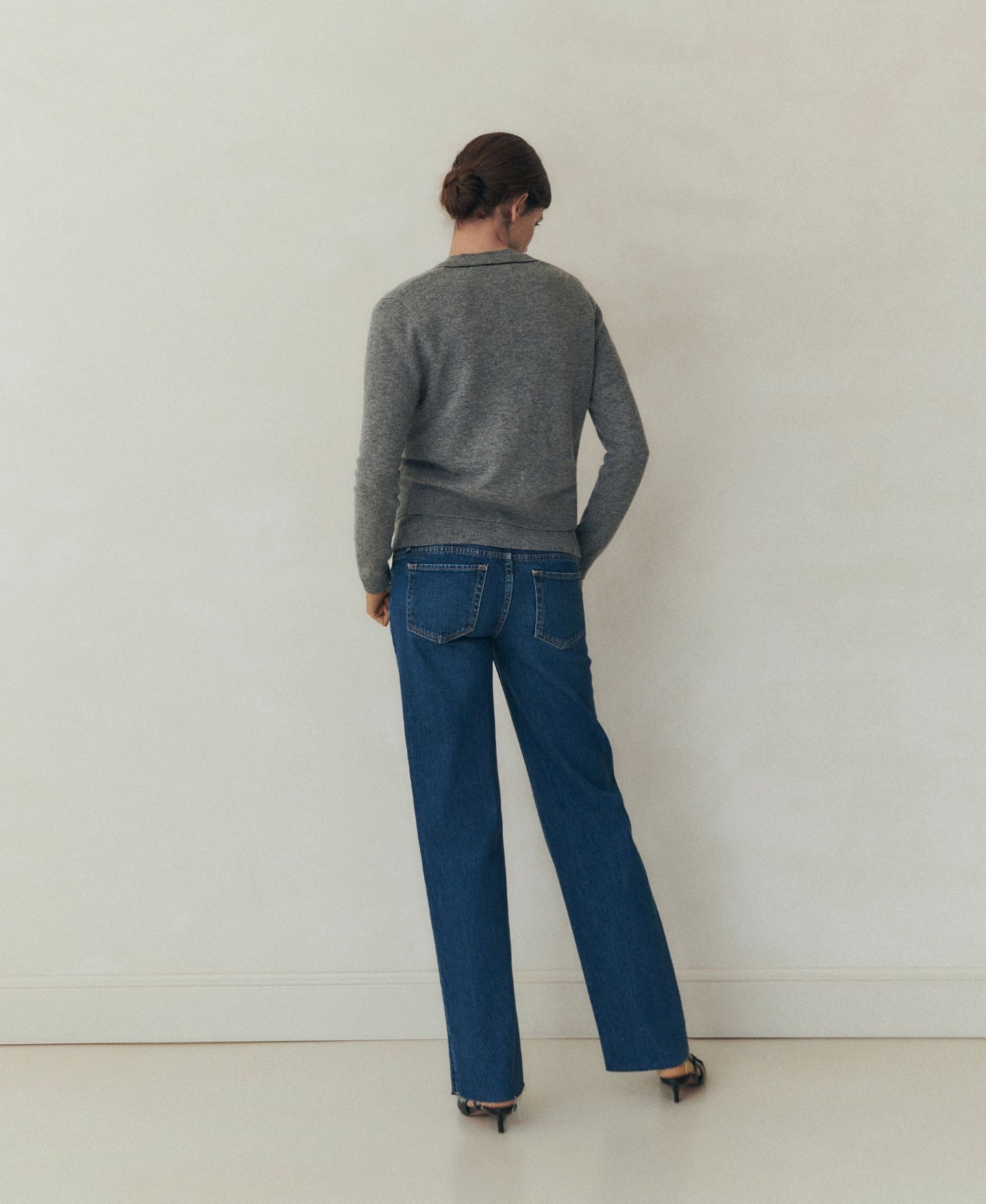 Женские джинсы MANGO Maternity Wide Leg, цвет: Средний синий — фото 2