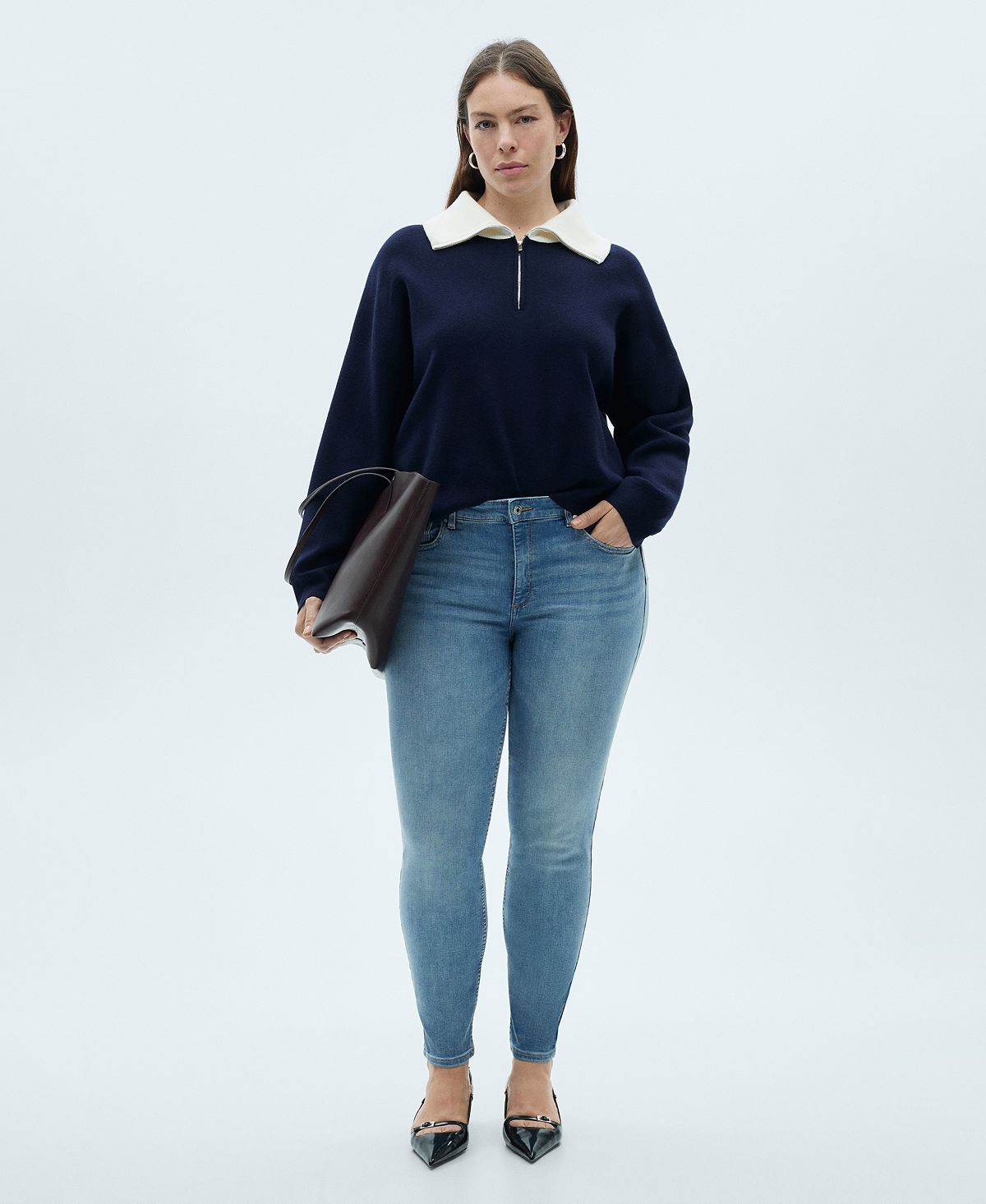 Mango Women's Skinny Pushup Jeans view 1 — MAYCSS fashion products