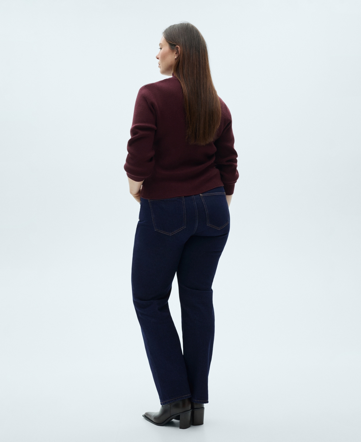Mango Women's Matilda Rinse Wash Straight Jeans In Open Blue