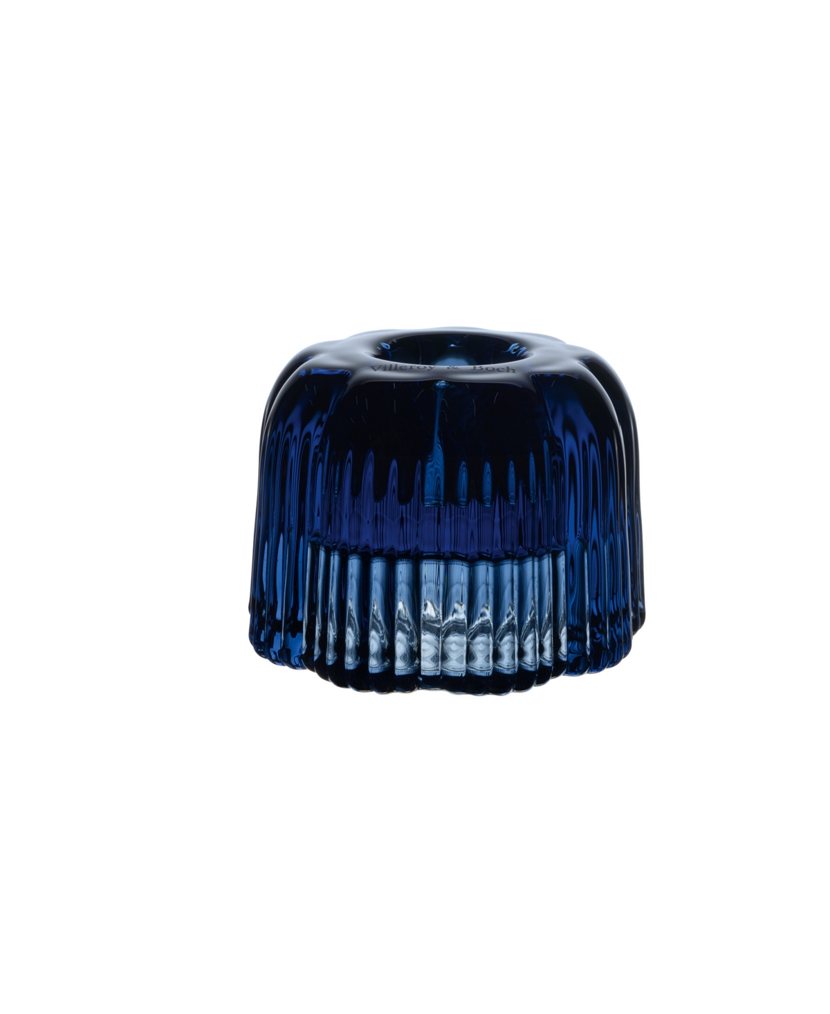 Villeroy & Boch Fleur Muli Functional Votive & Taper Candleholder In Blue